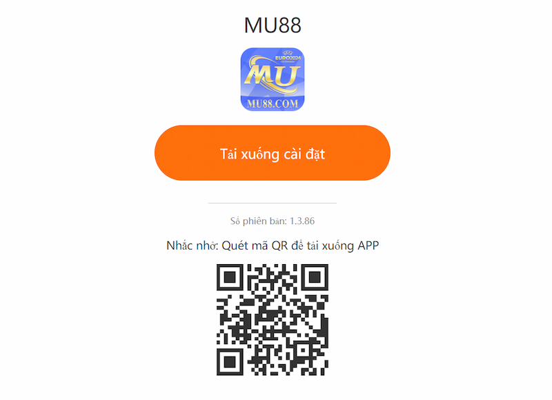 Hướng dẫn tải xuống app MU88 hệ điều hành IOS cho cược thủ 